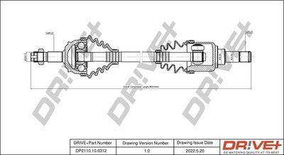  DP2110100312 Dr!ve+ Приводной вал