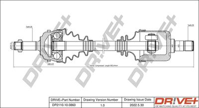  DP2110100860 Dr!ve+ Приводной вал