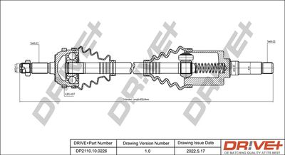  DP2110100226 Dr!ve+ Приводной вал