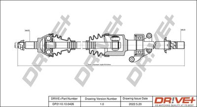  DP2110100426 Dr!ve+ Приводной вал