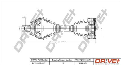  DP2110100977 Dr!ve+ Приводной вал