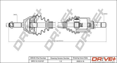  DP2110100157 Dr!ve+ Приводной вал