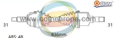  18272421 Multiparts Приводной вал