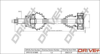  DP2110100885 Dr!ve+ Приводной вал