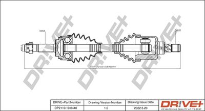  DP2110100440 Dr!ve+ Приводной вал