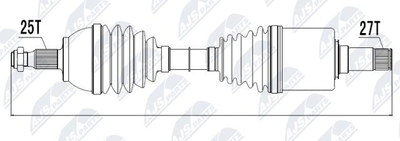 NPWME018 NTY Приводной вал