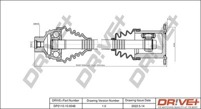  DP2110100048 Dr!ve+ Приводной вал