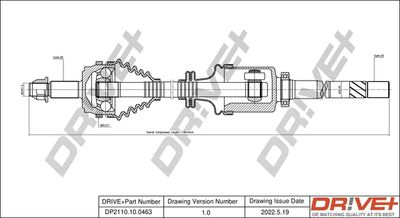  DP2110100463 Dr!ve+ Приводной вал