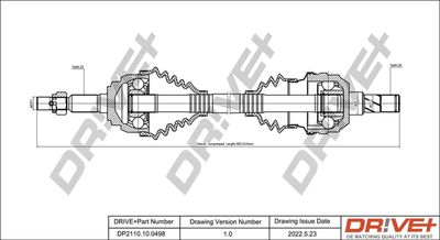  DP2110100498 Dr!ve+ Приводной вал