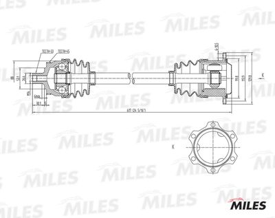  GC02012 MILES Приводной вал