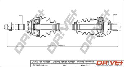  DP2110100449 Dr!ve+ Приводной вал