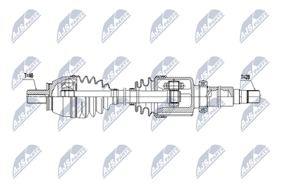  NPWFR086 NTY Приводной вал