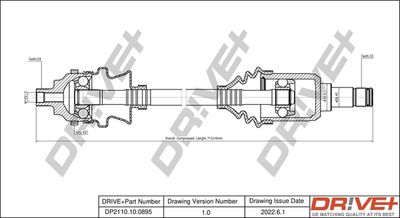  DP2110100895 Dr!ve+ Приводной вал