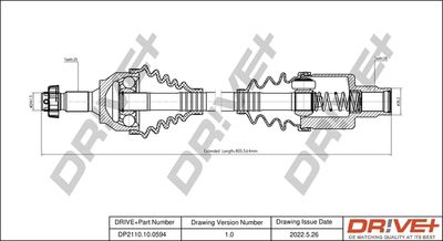  DP2110100594 Dr!ve+ Приводной вал