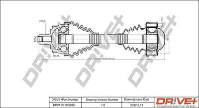  DP2110100035 Dr!ve+ Приводной вал