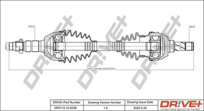  DP2110100338 Dr!ve+ Приводной вал
