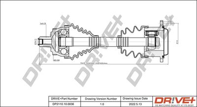  DP2110100036 Dr!ve+ Приводной вал