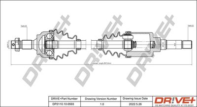  DP2110100593 Dr!ve+ Приводной вал