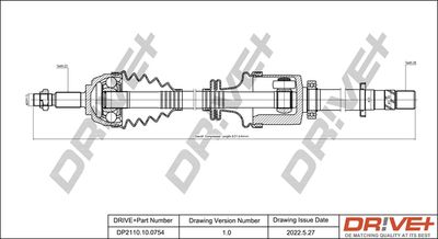  DP2110100754 Dr!ve+ Приводной вал