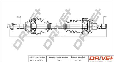  DP2110100501 Dr!ve+ Приводной вал