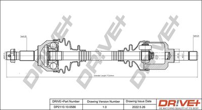  DP2110100586 Dr!ve+ Приводной вал