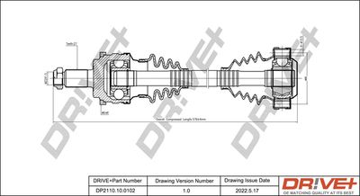  DP2110100102 Dr!ve+ Приводной вал