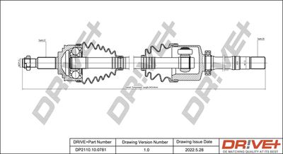  DP2110100781 Dr!ve+ Приводной вал
