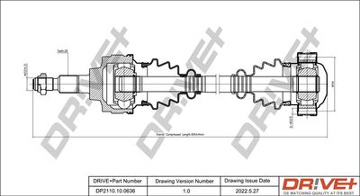  DP2110100636 Dr!ve+ Приводной вал