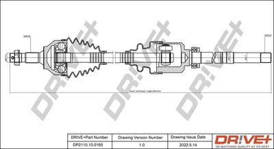  DP2110100165 Dr!ve+ Приводной вал