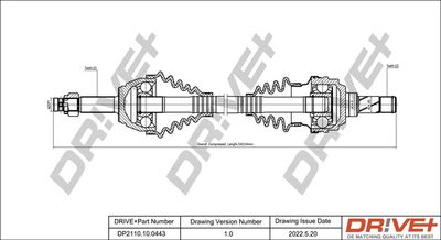  DP2110100443 Dr!ve+ Приводной вал