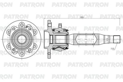  PDS0563 PATRON Приводной вал