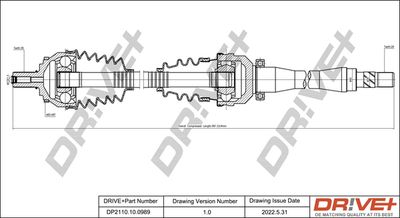  DP2110100989 Dr!ve+ Приводной вал