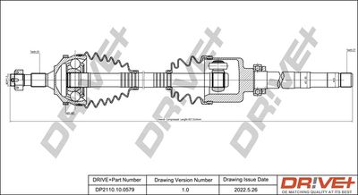  DP2110100579 Dr!ve+ Приводной вал