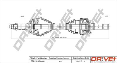  DP2110100468 Dr!ve+ Приводной вал