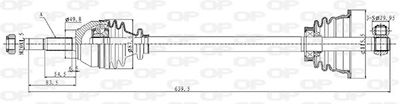  DRS602000 OPEN PARTS Приводной вал