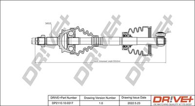  DP2110100317 Dr!ve+ Приводной вал