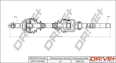  DP2110100252 Dr!ve+ Приводной вал