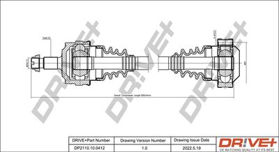  DP2110100412 Dr!ve+ Приводной вал