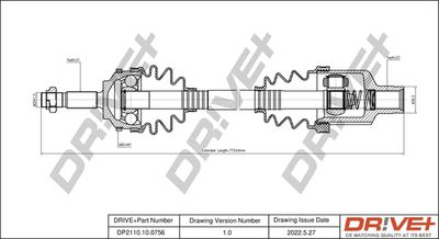  DP2110100756 Dr!ve+ Приводной вал