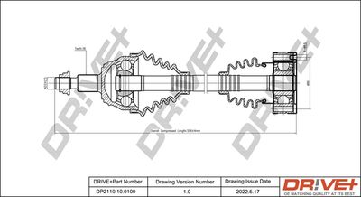  DP2110100100 Dr!ve+ Приводной вал