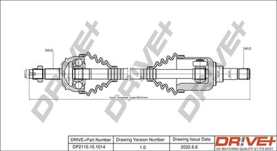  DP2110101014 Dr!ve+ Приводной вал