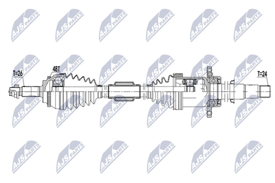  NPWTY174 NTY Приводной вал