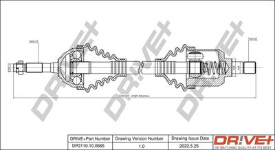  DP2110100665 Dr!ve+ Приводной вал