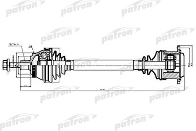  PDS9038 PATRON Приводной вал