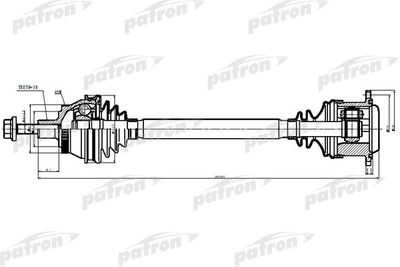  PDS9039 PATRON Приводной вал