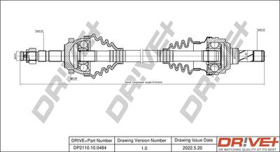  DP2110100484 Dr!ve+ Приводной вал