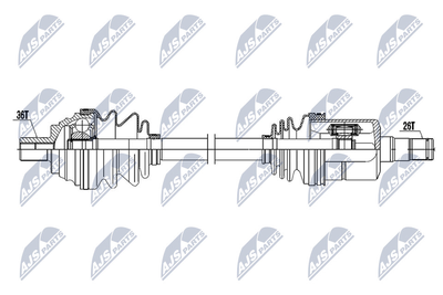 NPWVW052 NTY Приводной вал