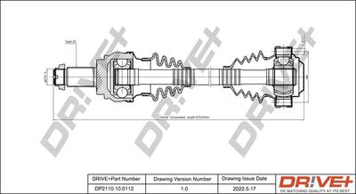  DP2110100112 Dr!ve+ Приводной вал