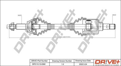  DP2110100360 Dr!ve+ Приводной вал