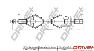  DP2110101830 Dr!ve+ Приводной вал